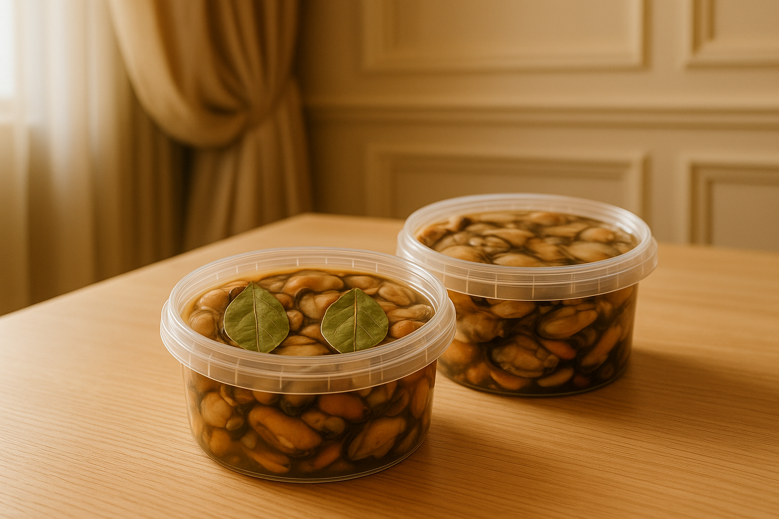 Marinuotos midijos su granatų sultimis 500g