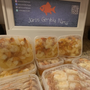 Marinuotos krevetės česnako marinate 500g