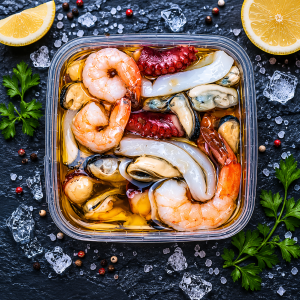 Marinuotas jūros gėrybių kokteilis 0,5kg