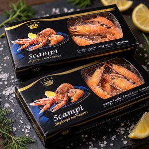 Šaldyti norveginiai omarai „Scampi“ 375 g